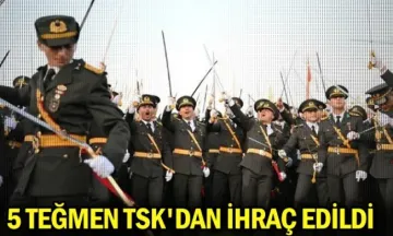5 teğmen TSK'dan ihraç edildi