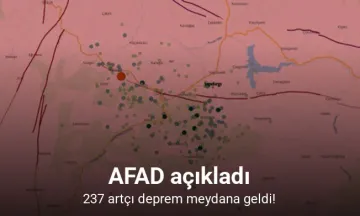 237 artçı deprem meydana geldi!