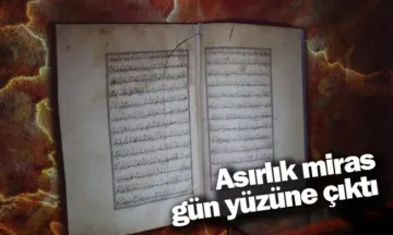 Asırlık miras gün yüzüne çıktı