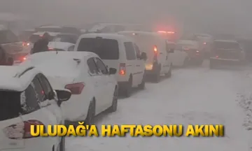 Uludağ'a haftasonu akını