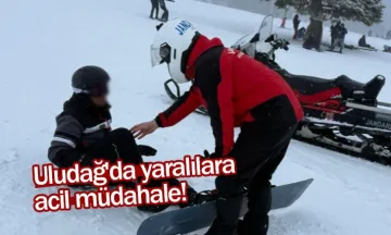 Uludağ'da yaralılara acil müdahale!