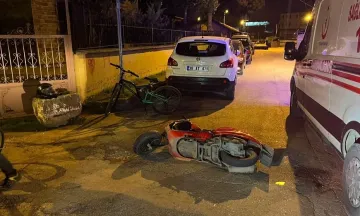 Motosiklet sürücüsü gözünü hastanede açtı!