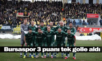 Bursaspor 3 puanı tek golle aldı