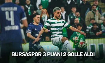 Bursaspor 3 puanı 2 golle aldı