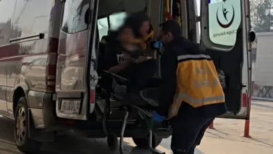 Hastaneye böyle geldi!