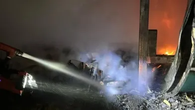 Mobilya fabrikasında yangın