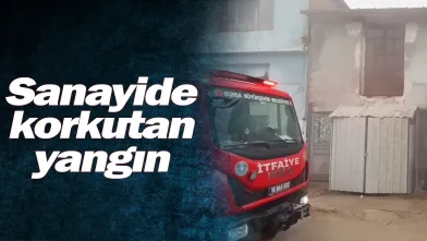 Sanayide korkutan yangın