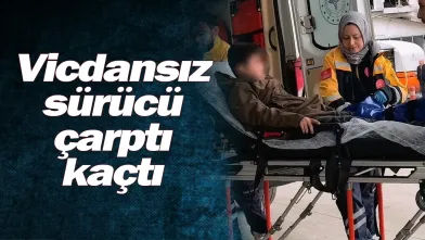 Vicdansız sürücü çarptı kaçtı