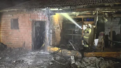 İnegöl'de gece vakti korkutan yangın!