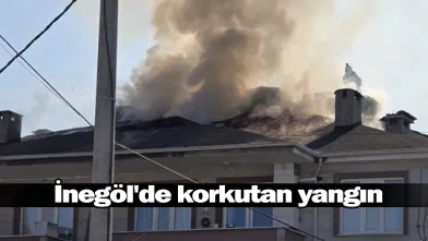 İnegöl'de korkutan yangın