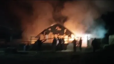 İnegöl'de çiftlik yangını