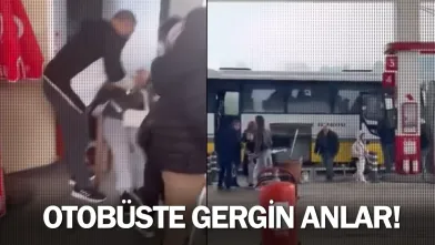 Otobüste gergin anlar!