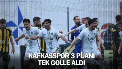 Kafkasspor 3 puanı tek golle aldı