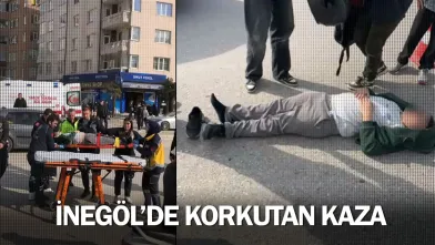 İnegöl'de korkutan kaza