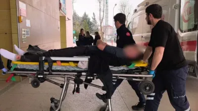 Motosiklet Sürücüsü Kazada Yaralandı