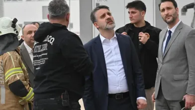 Biba, İnegöl'de yangın bölgesinde incelemelerde bulundu