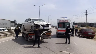 İnegöl'de zincirleme kaza! Yaralılar var ...