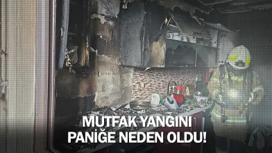 İnegöl'de mutfak yangını paniğe neden oldu!