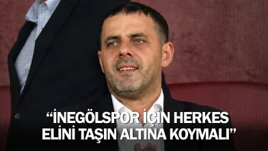 "İnegölspor için herkes elini taşın altına koymalı"