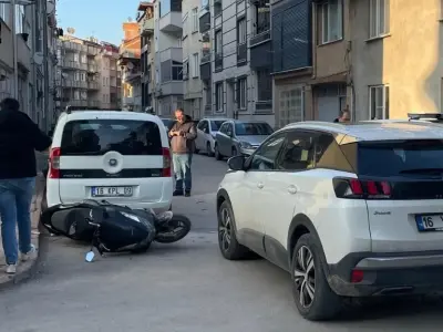 İnegöl'de motosiklet kazası: Genç sürücü yaralı