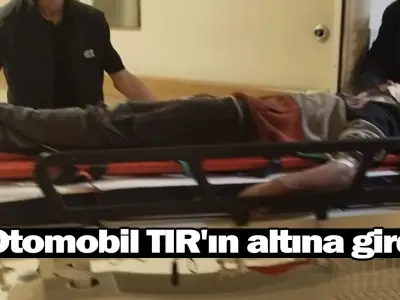 Otomobil TIR'ın altına girdi