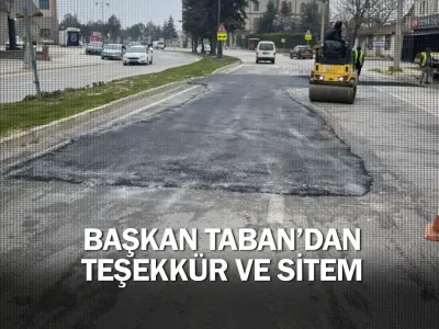 Başkan Taban'dan teşekkür ve sitem