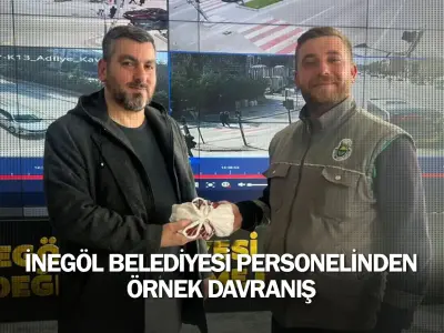 İnegöl Belediyesi Personelinden Örnek Davranış