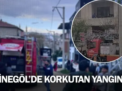 İnegöl'de korkutan yangın!