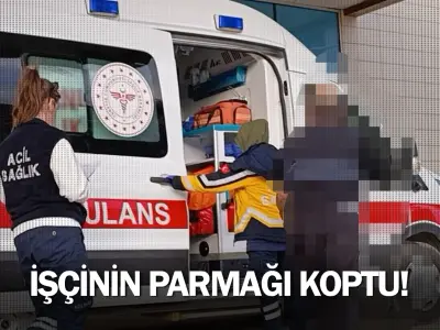 İnegöl'de işçinin parmağı koptu!