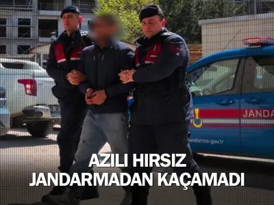 Azılı hırsız jandarmadan kaçamadı