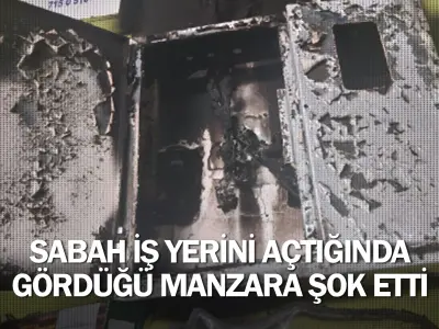 Sabah iş yerini açtığında gördüğü manzara şok etti