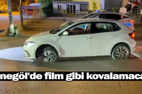 İnegöl'de film gibi kovalamaca!
