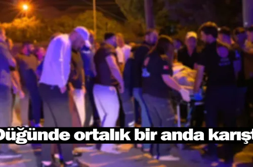 Düğünde ortalık bir anda karıştı!