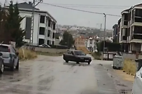 İnegöl'de drift atan sürücüye ceza yağdı