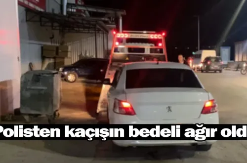 Polisten kaçışın bedeli ağır oldu!