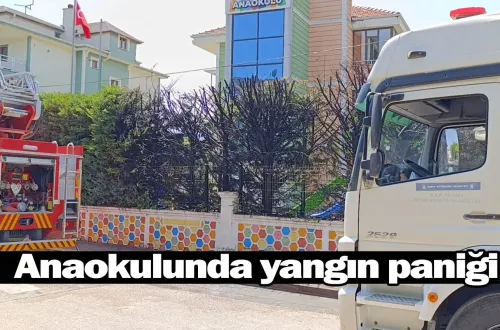 Anaokulunda yangın paniği