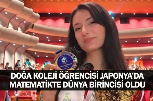 Doğa Koleji Öğrencisi Japonya’da Matematikte Dünya Birincisi Oldu