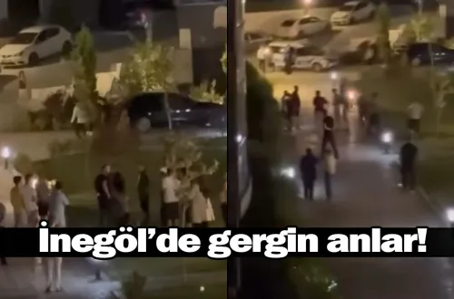 İnegöl'de gergin anlar!