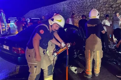 İznik'te feci kaza!