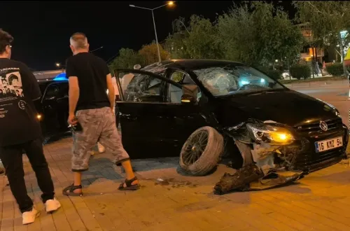 Alanyurt yolunda kaza!
