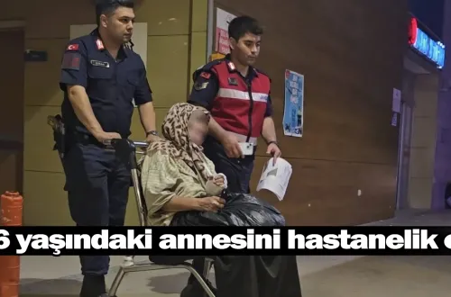 66 yaşındaki annesini hastanelik etti