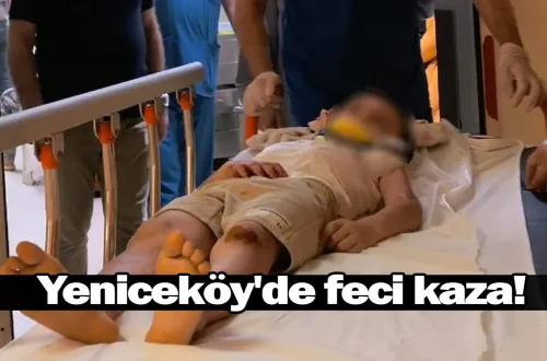Yeniceköy'de feci kaza!