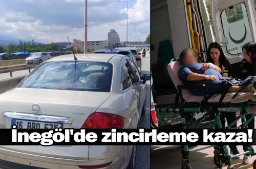 İnegöl'de zincirleme kaza!