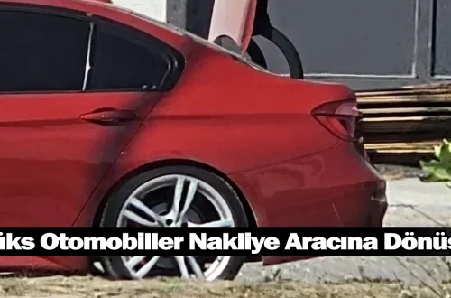 Lüks Otomobiller Nakliye Aracına Dönüştü