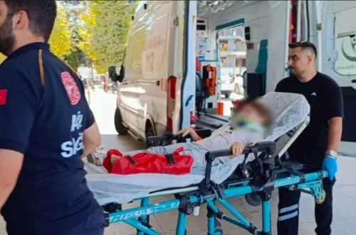 7 yaşındaki bisikletli çocuk hastanelik oldu!