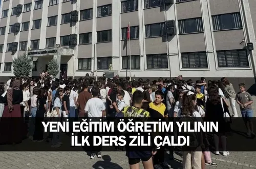 Yeni eğitim öğretim yılının ilk ders zili çaldı