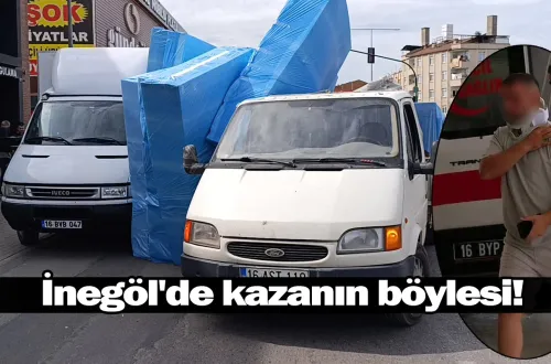 İnegöl'de kazanın böylesi!