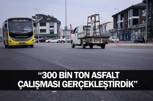 Başkan Vekili Biba: "300 bin ton asfalt çalışması gerçekleştirdik"