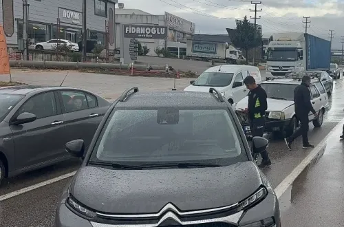 İnegöl'de zincirleme kaza