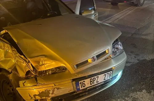 İnegöl'de korkutan kaza!